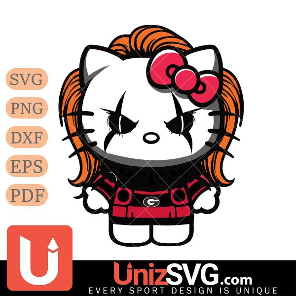 Georgia Bulldogs Hello Kitty Pennywise IT Horror