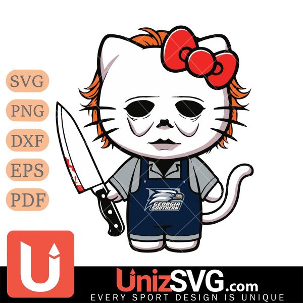 Georgia Southern Eagles Hello Kitty Michael Myers Horror