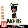 Green Bay Packers Betty Boop Black Fan Girl