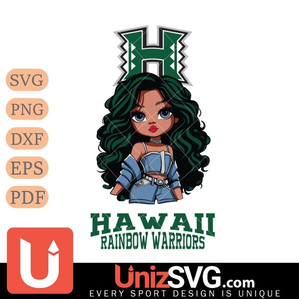 Hawaii Rainbow Warriors Fan Girl