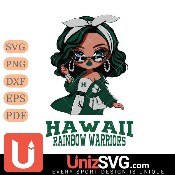 Hawaii Rainbow Warriors Fan Girl Black Disney