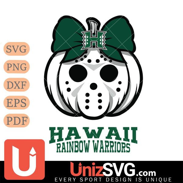 Hawaii Rainbow Warriors Hello Kitty Jason Voorhees pumpkin Horror