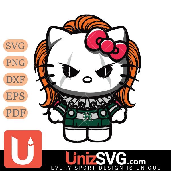 Hawaii Rainbow Warriors Hello Kitty Pennywise IT Horror