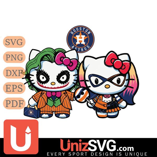 Houston Astros Hello Kitty Joker x Harley Quinn Horror