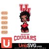 Houston Cougars Betty Boop Black Fan Girl