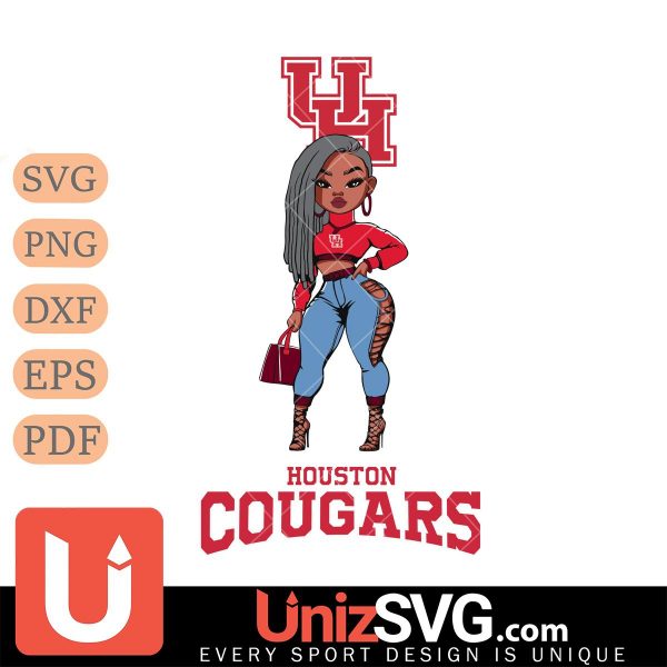 Houston Cougars Fan Girl Black