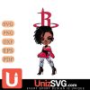 Houston Rockets Betty Boop Fan Girl black