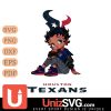 Houston Texans Betty Boop Black