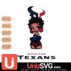 Houston Texans Betty Boop Black Fan Girl