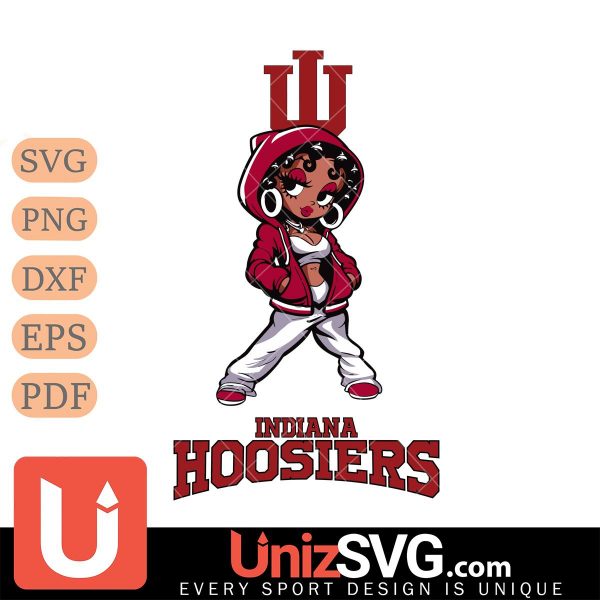 Indiana Hoosiers Betty Boop Fan Girl