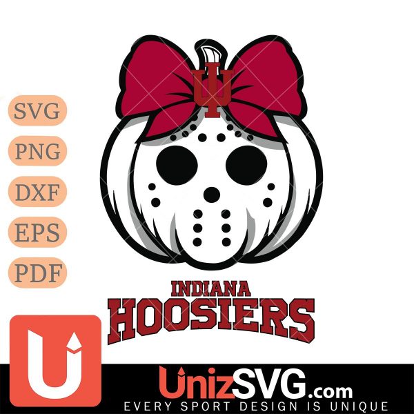 Indiana Hoosiers Hello Kitty Jason Voorhees pumpkin Horror