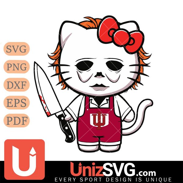 Indiana Hoosiers Hello Kitty Michael Myers Horror