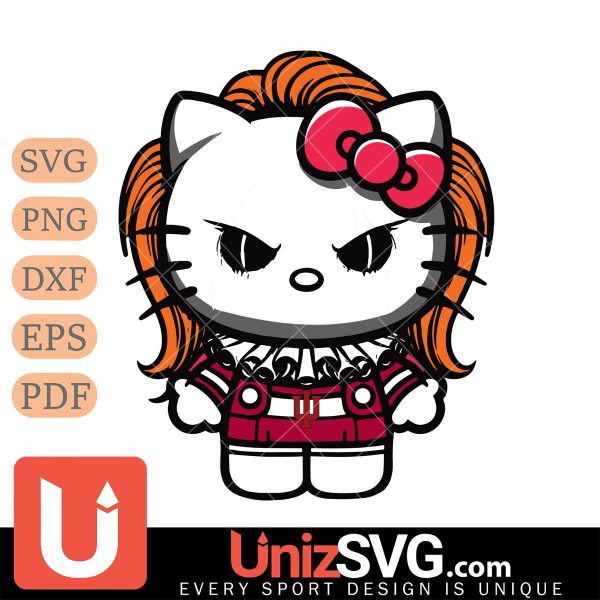 Indiana Hoosiers Hello Kitty Pennywise IT Horror