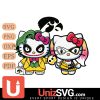 Iowa Hawkeyes Hello Kitty Joker x Harley Quinn Horror