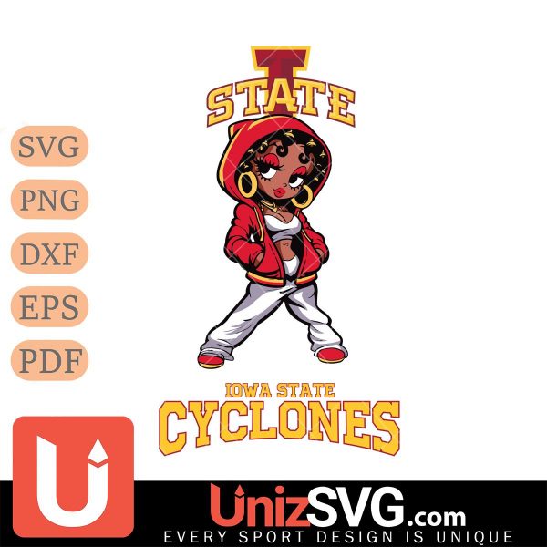 Iowa State Cyclones Betty Boop Fan Girl