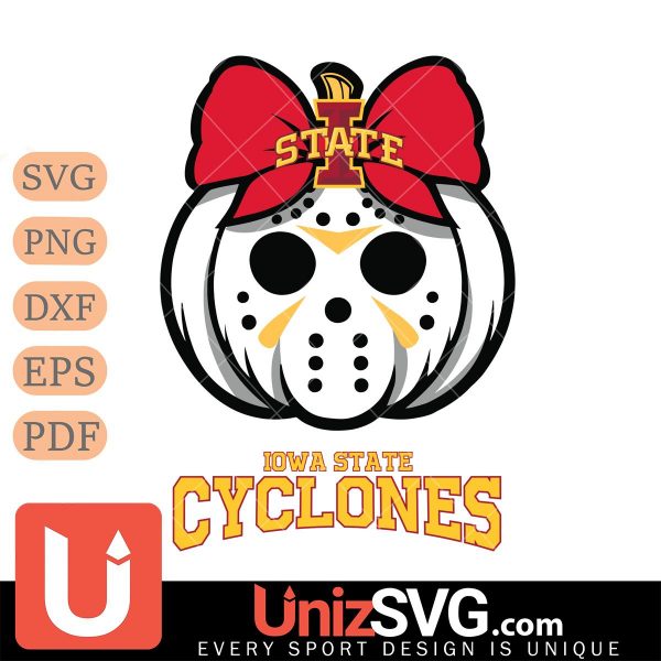 Iowa State Cyclones Hello Kitty Jason Voorhees pumpkin Horror