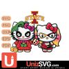 Iowa State Cyclones Hello Kitty Joker x Harley Quinn Horror