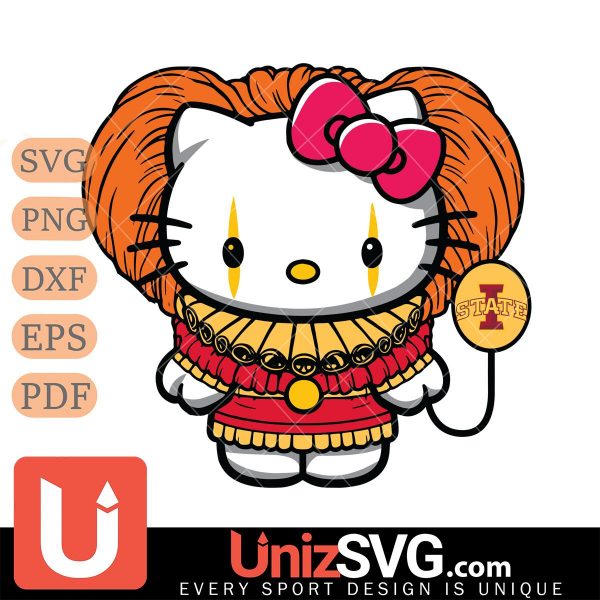 Iowa State Cyclones Hello Kitty Pennywise Horror