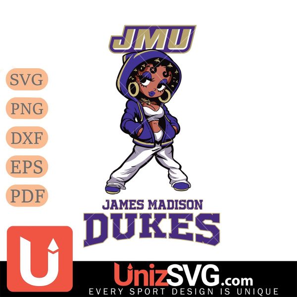 James Madison Dukes Betty Boop Fan Girl