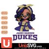 James Madison Dukes Fan Girl Black Disney