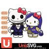 James Madison Dukes Hello Kitty Skellington & Sally Horror