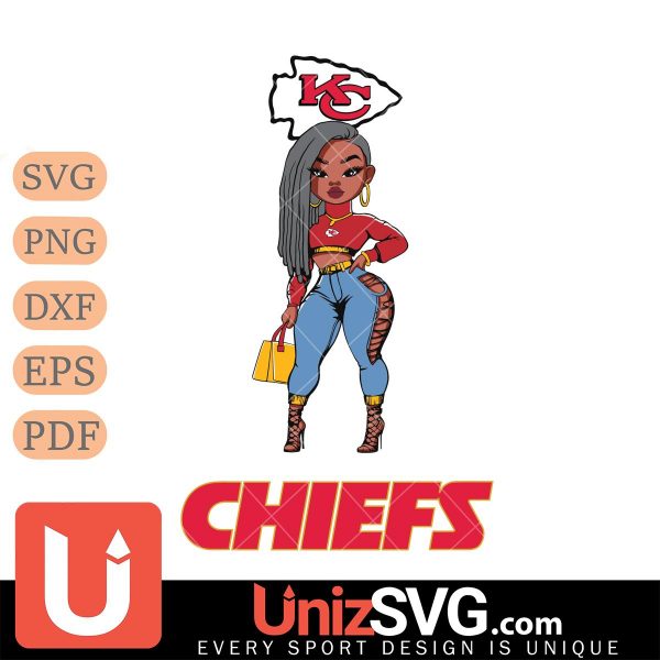 Kansas City Chiefs Fan Girl Black