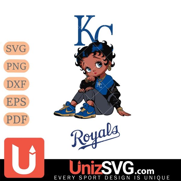 Kansas City Royals Betty Boop Black