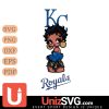 Kansas City Royals Betty Boop Black Fan Girl