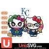 Kansas City Royals Hello Kitty Joker x Harley Quinn Horror