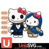 Kansas City Royals Hello Kitty Skellington & Sally Horror