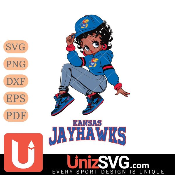 Kansas Jayhawks Betty Boop Stunning