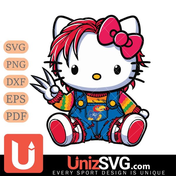 Kansas Jayhawks Hello Kitty Chucky Horror