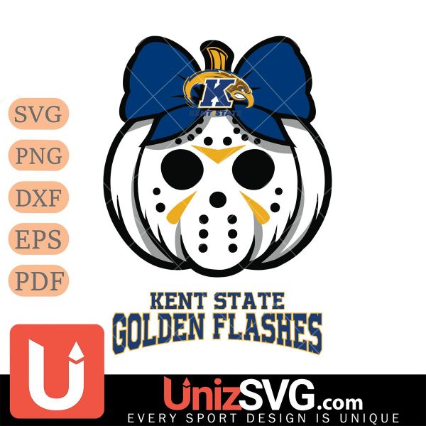 Kent State Golden Flashes Hello Kitty Jason Voorhees pumpkin Horror