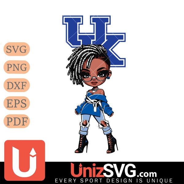 Kentucky Wildcats Betty Boop Fan Girl black