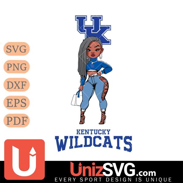 Kentucky Wildcats Fan Girl Black