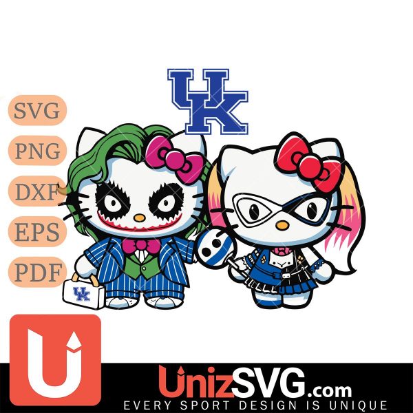 Kentucky Wildcats Hello Kitty Joker x Harley Quinn Horror