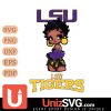 LSU Tigers Betty Boop Black Fan Girl