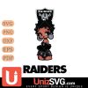 Las Vegas Raiders Betty Boop Black Fan Girl