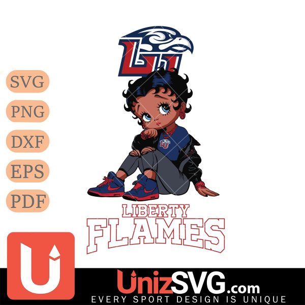 Liberty Flames Betty Boop Black