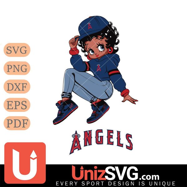 Los Angeles Angels Betty Boop Stunning