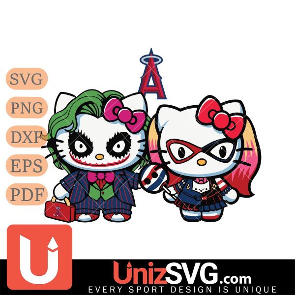 Los Angeles Angels Hello Kitty Joker x Harley Quinn Horror