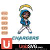 Los Angeles Chargers Betty Boop Fan Girl