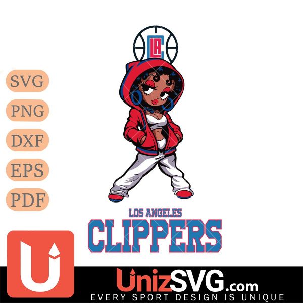 Los Angeles Clippers Betty Boop Fan Girl