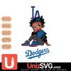 Los Angeles Dodgers Betty Boop Black