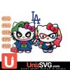 Los Angeles Dodgers Hello Kitty Joker x Harley Quinn Horror