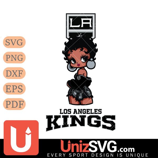 Los Angeles Kings Betty Boop Black Fan Girl