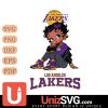 Los Angeles Lakers Betty Boop Black