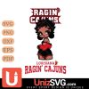 Louisiana Ragin' Cajuns Betty Boop Black Fan Girl