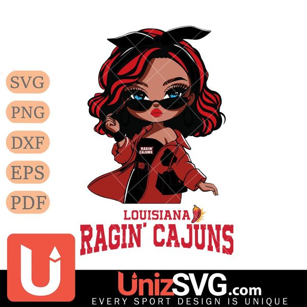 Louisiana Ragin' Cajuns Fan Girl Black Disney