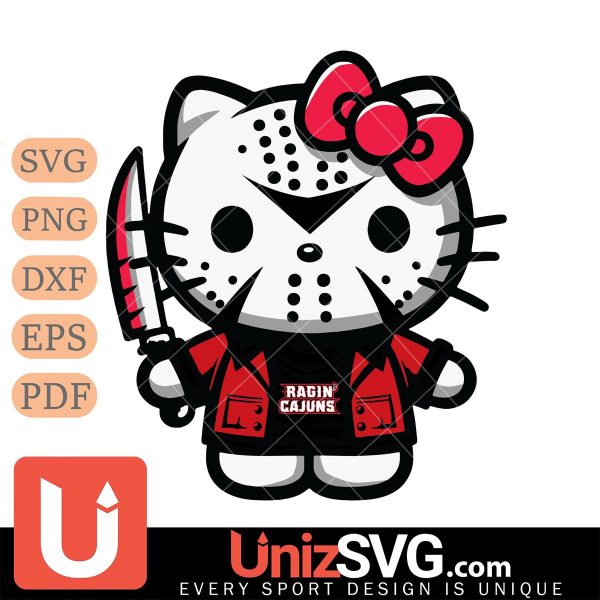 Louisiana Ragin' Cajuns Hello Kitty Jason Voorhees Horror